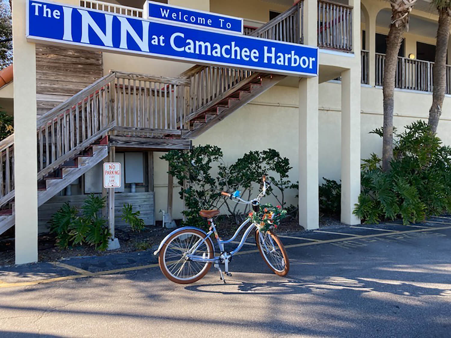 Rental bicycle near Camachee Harbor in St. Augustine